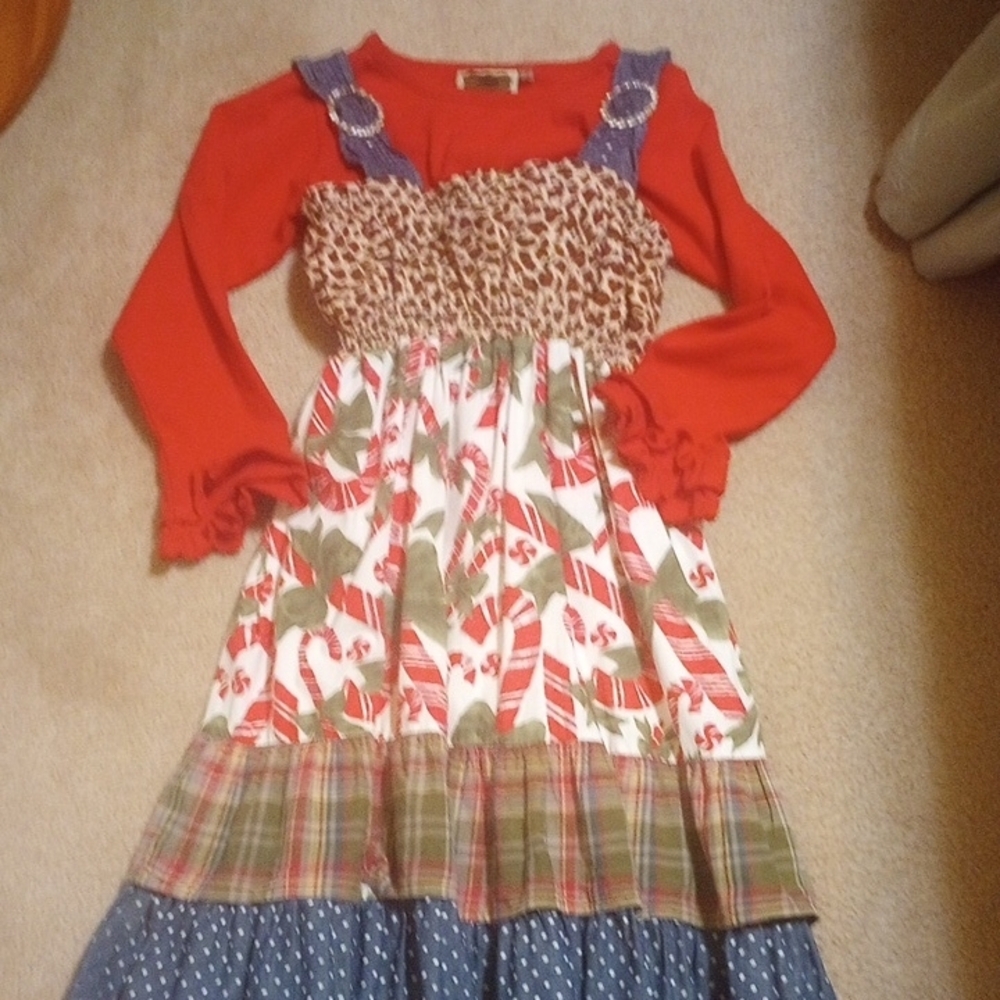 Vintage Couture Dress Of Many Colors Size 8 - Picture 8 of 8